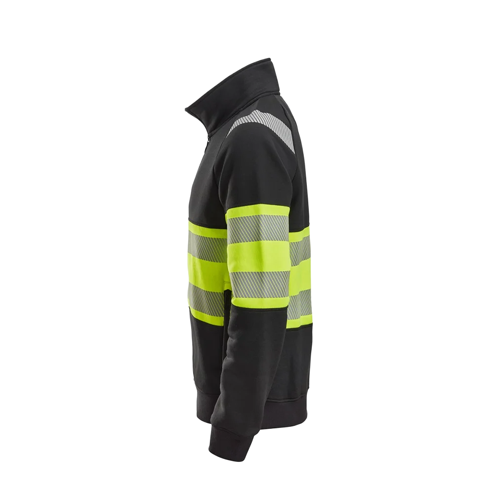 Snickers - Sweatshirt 2834 - zip - svart/varsel