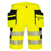 Portwest - DX446 - Hantverksshorts stretch - varsel klass 1