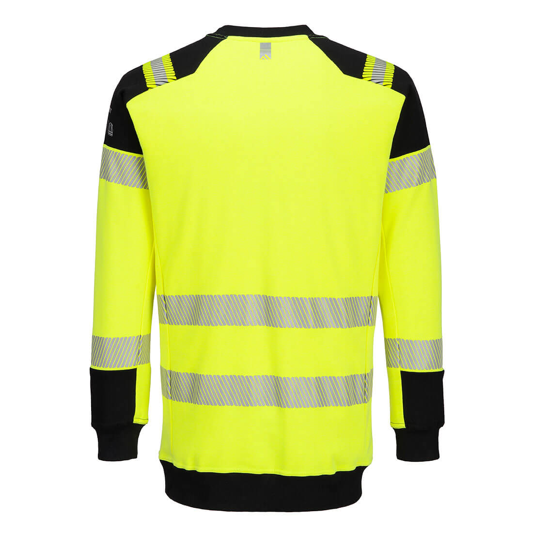 Flamsäker sweatshirt FR707 - svart/varsel - klass 2