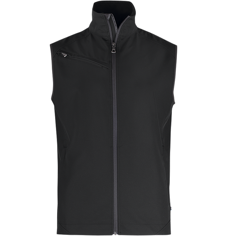 Väst - softshell - svart