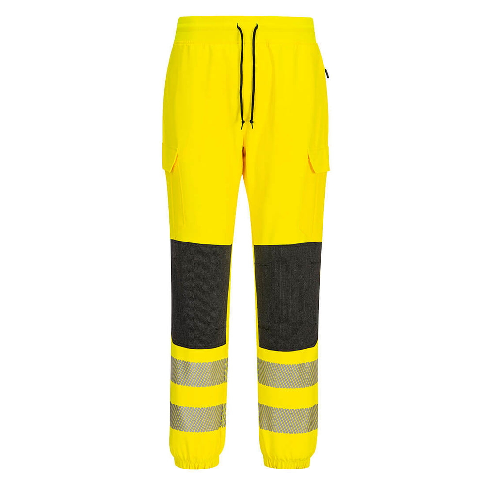 "KX3 Hi-Vis jogger with reinforced knees and elastic waistband"