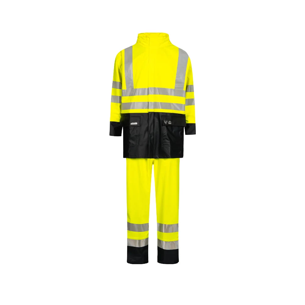 Lyngsoe - LR552 - Regnset - svart/varsel
