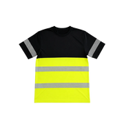 Litewear - T-shirt - svart/gul