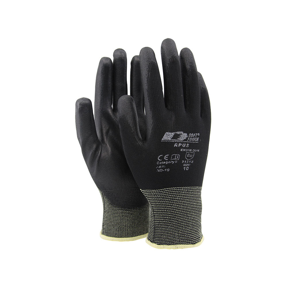Målarhandske APUS-19 med PU-doppad inre hand för bra grepp