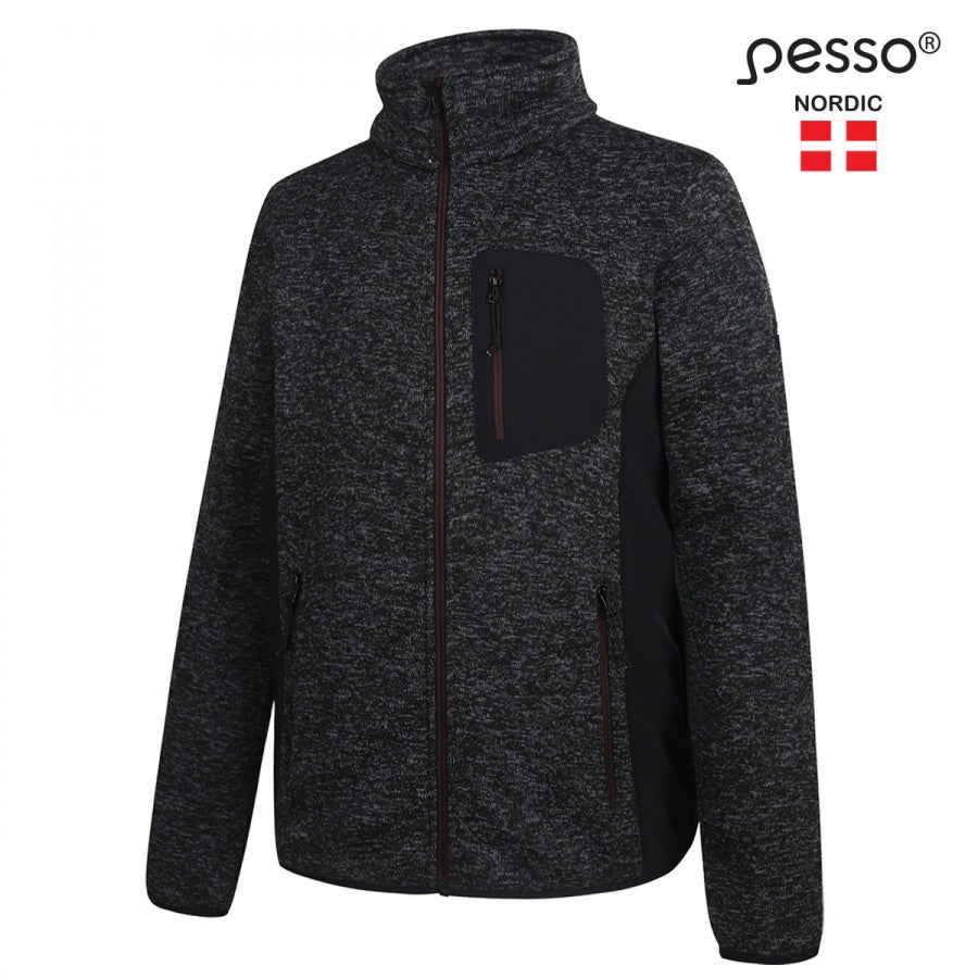 Pesso Nordic svart fleecejacka Florence – perfekt som mellanlager