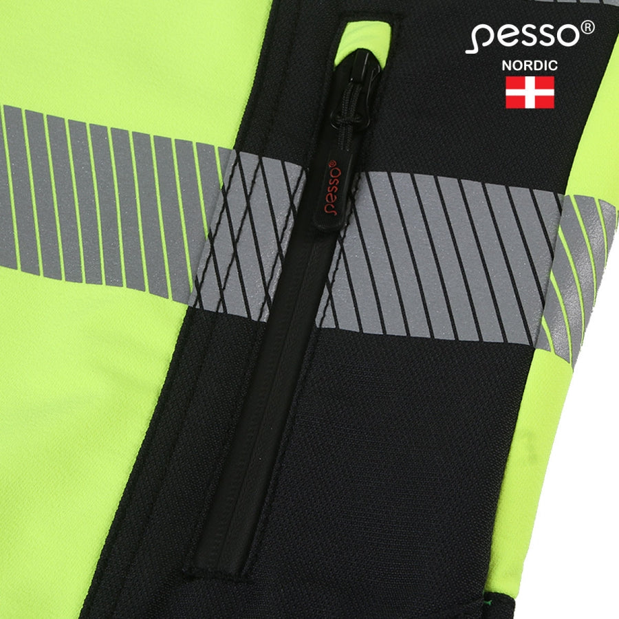 Pesso Titan arbetsjacka, gul och certifierad enligt EN ISO 20471