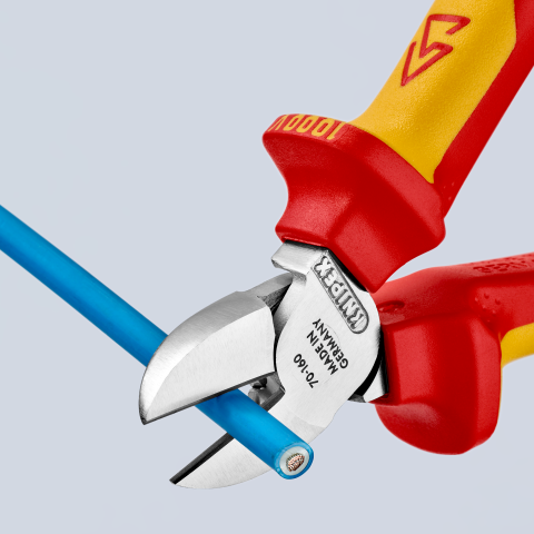 Sidavbitare 160mm Knipex med induktionshärdade skär för lång livslängd