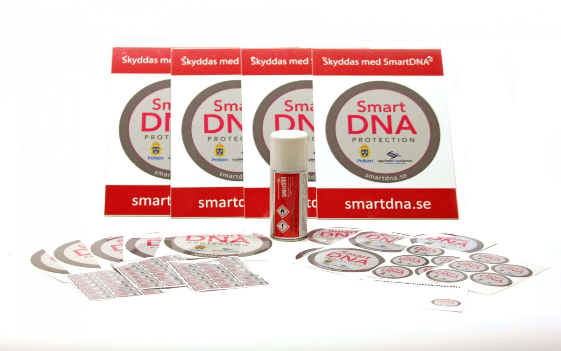 SmartDNA® Spray för märkning av verktyg och maskiner med UV-ljus