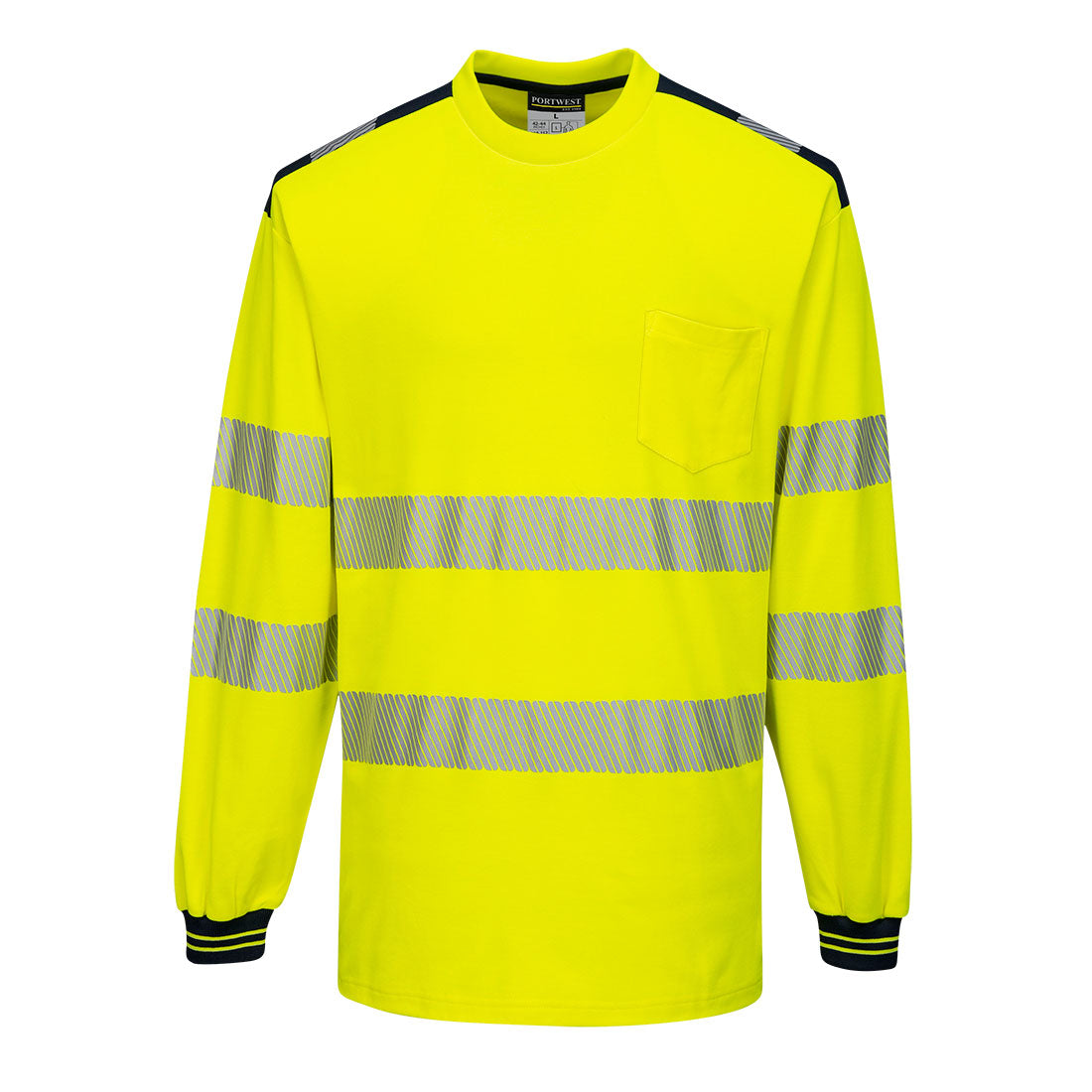 Portwest T185 - Långärmad t-shirt - varsel klass 3