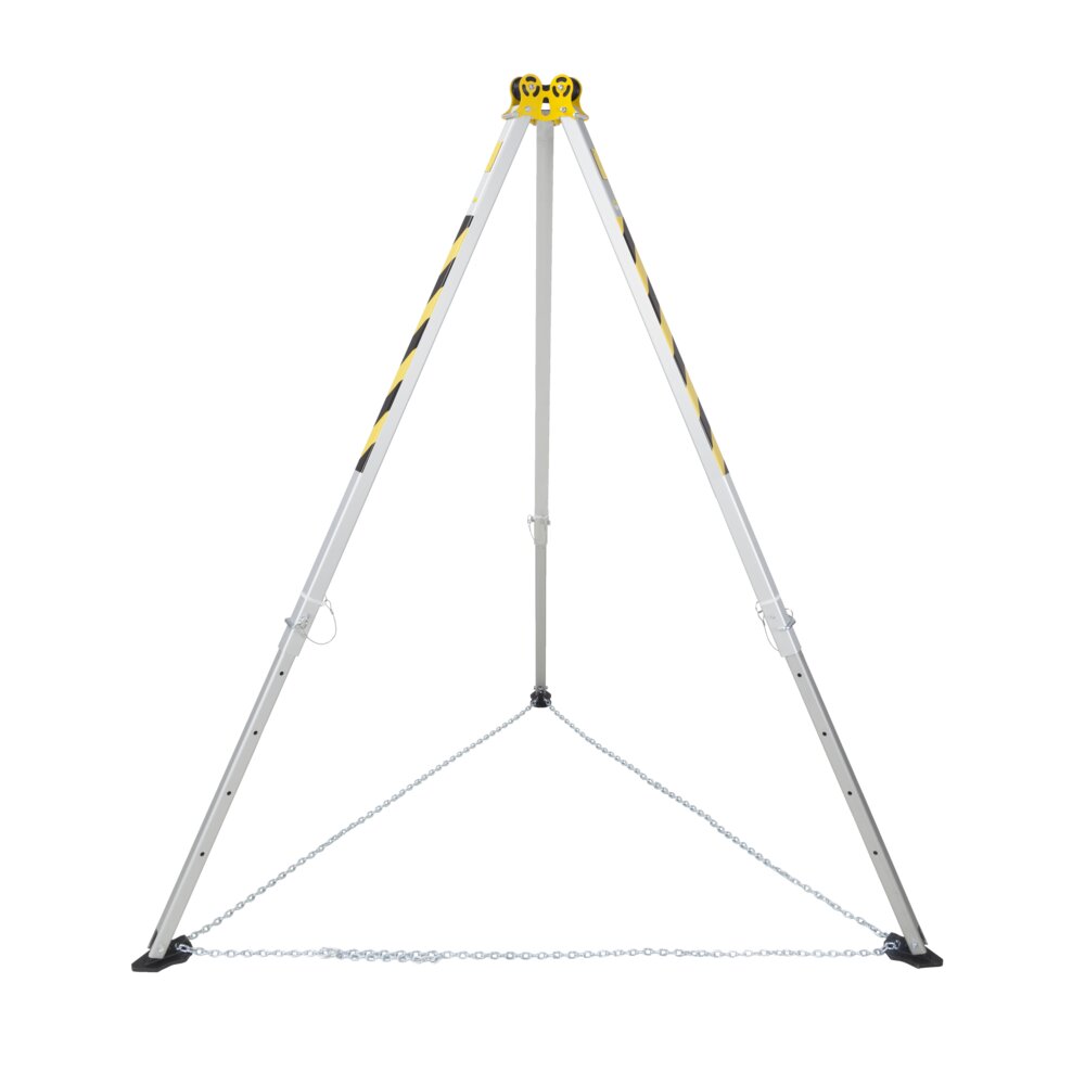 Tripod med vinsch 20m och justerbara teleskopben