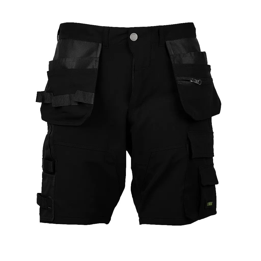 Litewear - Arbetsshorts svart - helstretch