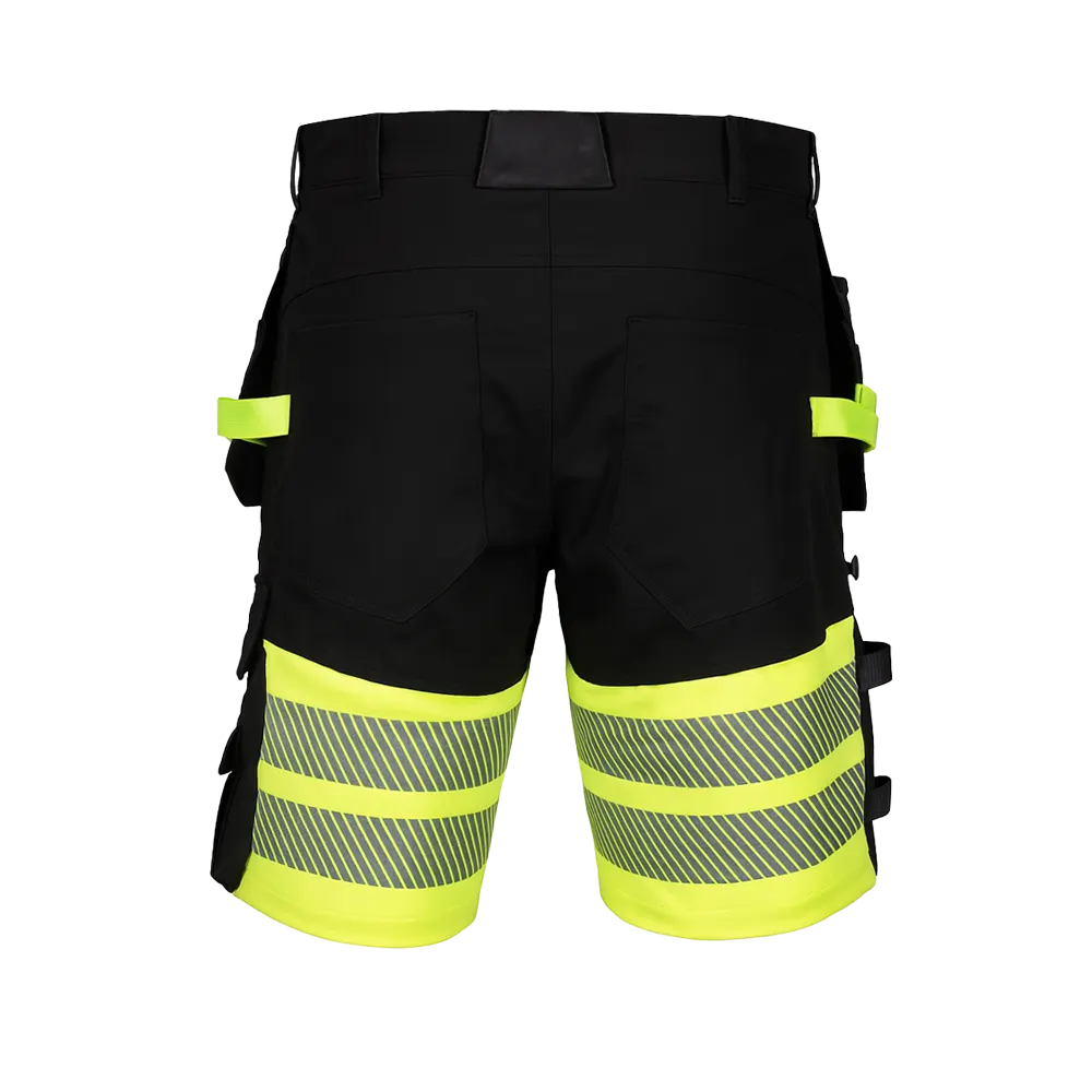 Arbetshorts - Litewear - Svart/Varsel stretch