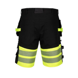 Arbetshorts - Litewear - Svart/Varsel stretch