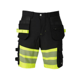 Arbetshorts - Litewear - Svart/Varsel stretch