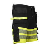 Arbetshorts - Litewear - Svart/Varsel stretch