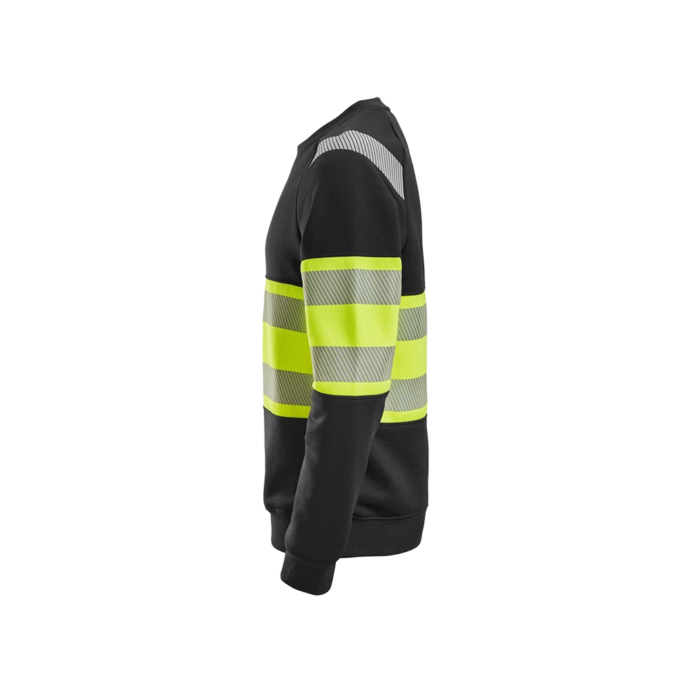 Snickers - Sweatshirt 2830 - Svart/varsel klass 1