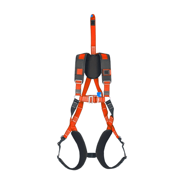 2-punktsförankrad fallskyddssele med integrerade kuddar.