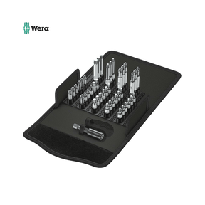 Bitssats WERA 43 delar med rostfri bitshållare och diverse bits
