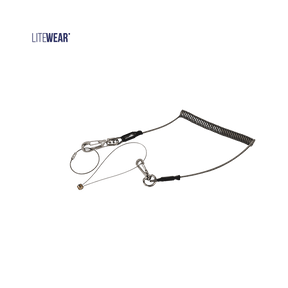 Fallskyddslina för verktyg - 200 cm utdragbar och stilren design.