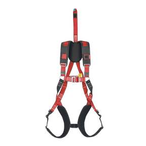 Fallskyddssele med hög komfort för axlar och ben.