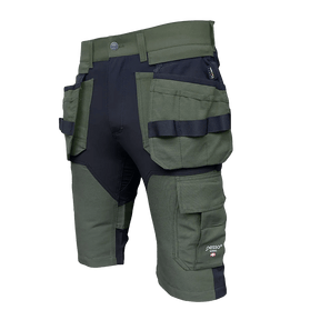 KB125Z FlexPro Snickarshorts Grön med 4-vägsstretch och Cordura®-detaljer