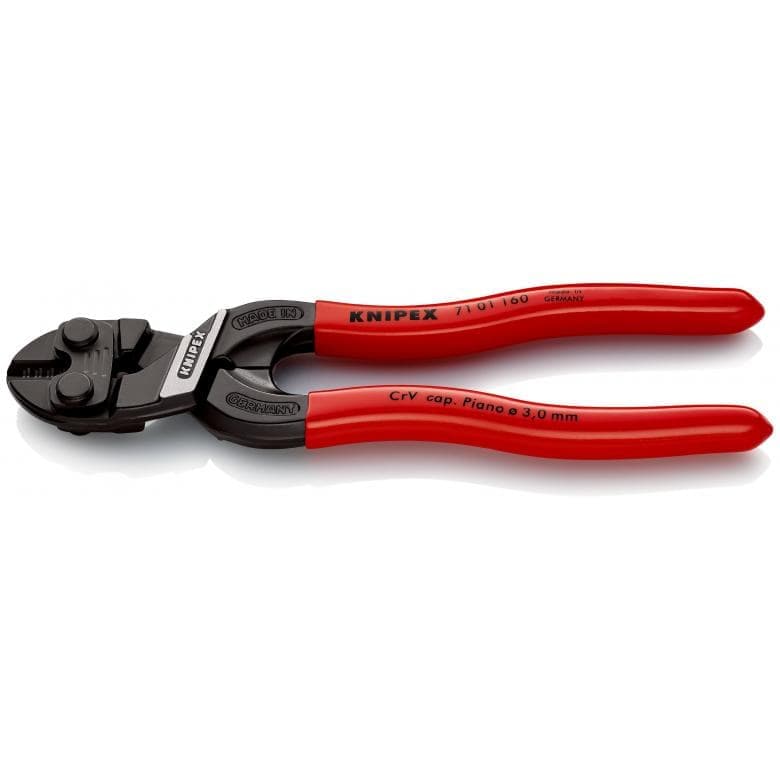 Compact 160mm Knipex Cobolt cutting tool for soft and hard wire