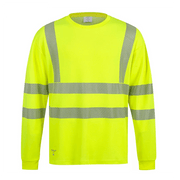 Långärmad Varsel T-shirt med Quick Dry för arbetskomfort