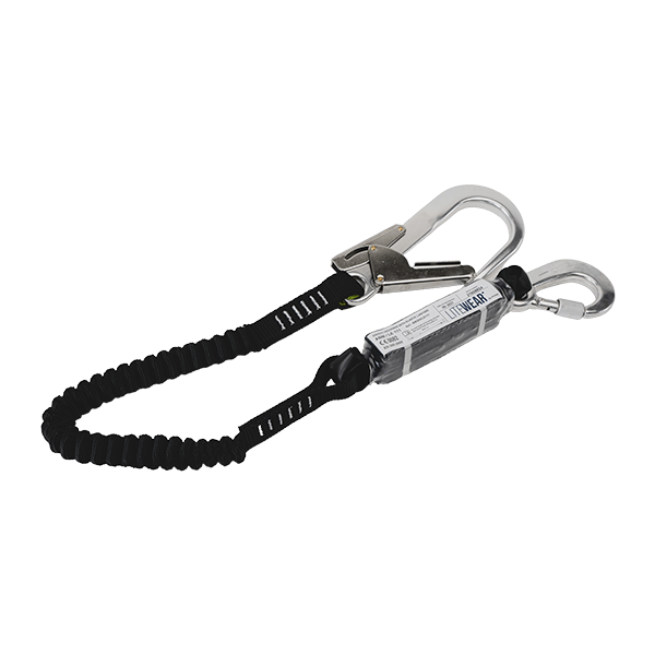 Litewear falldämparlina 1,75m med enkel snaphook och CE-certifiering.