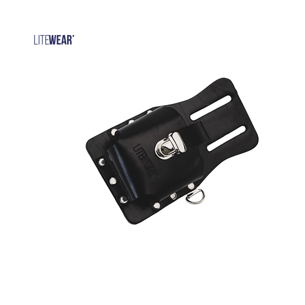 Måttbandshållare till bälte LITEWEAR i slitstarkt koläder