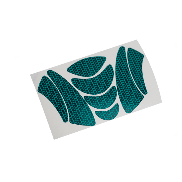 Prismatic finish reflexkit för montagehjälm, perfekt för bro- och vägarbeten