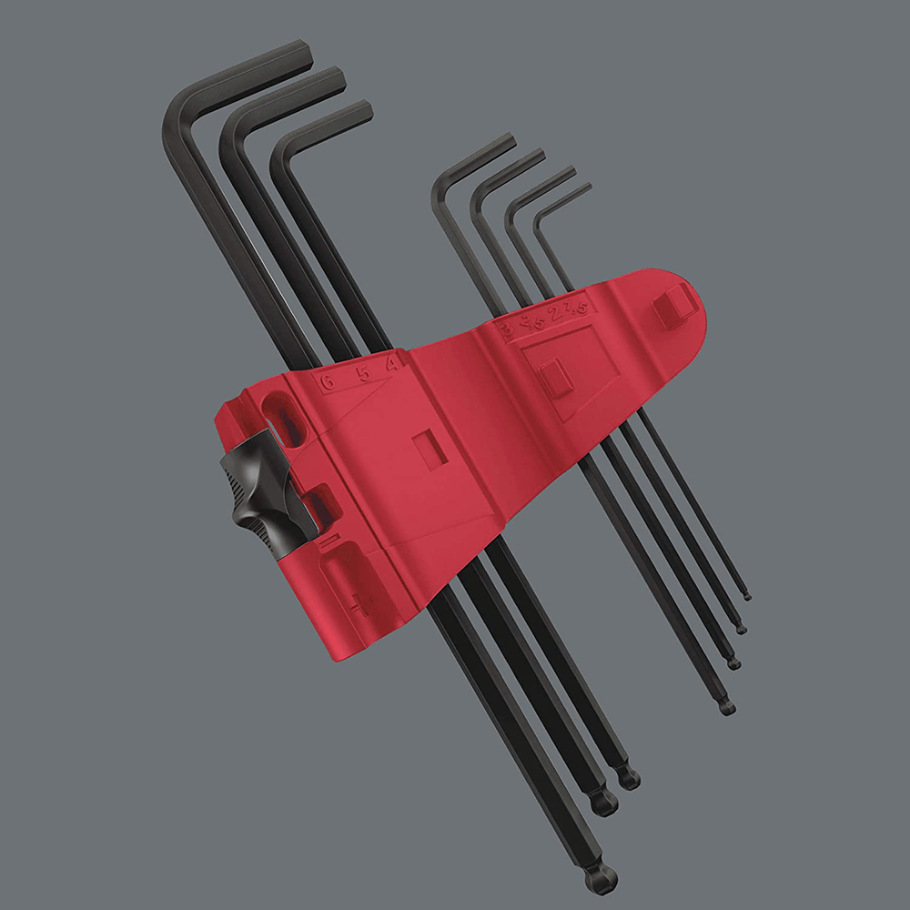 Robust Wera insexnyckelsats i 9 delar för precision och hållbarhet