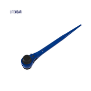 Spärrskaftnyckel 19/23 mm blå reversibel nyckel