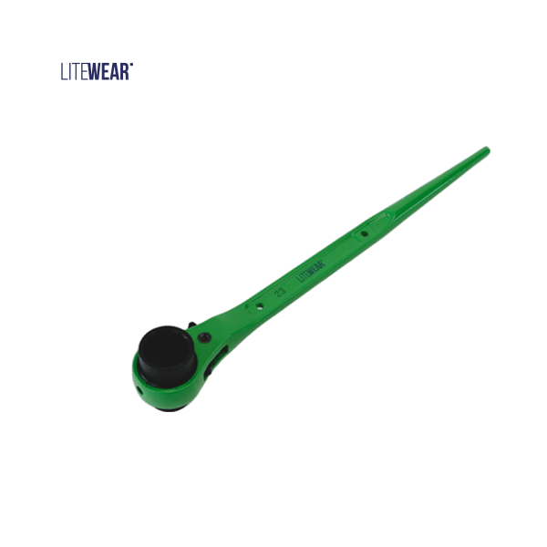 Spärrskaftnyckel 19/23 mm grön reversibel nyckel