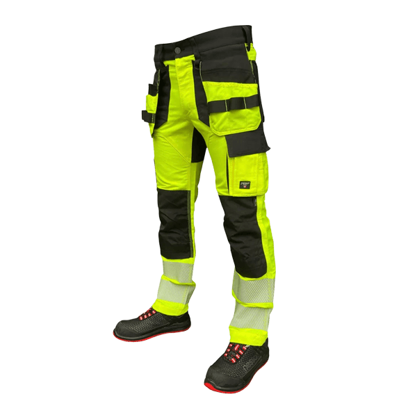 Uranus Flexpro varselbyxa med hög synlighet i Hi-Vis gul