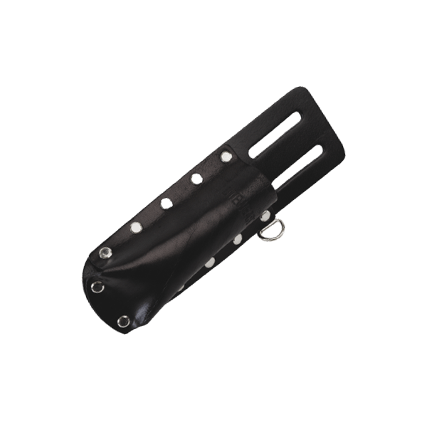 Vattenpasshållare i svart läder från Litewear – Slittålig och smidig för bälte